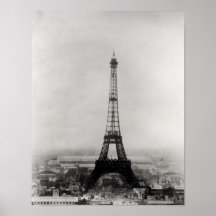 Construction of the Eiffel Tower Print