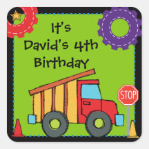 Construction Vehicle Custom Stickers