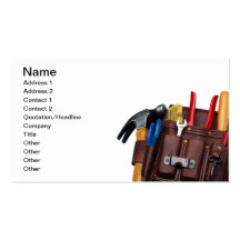 Construction Worker, Handy Man Business Card