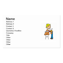 Construction Worker Sawing Lumber Gifts Business Card