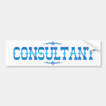 CONSULTANT BUMPER STICKERS