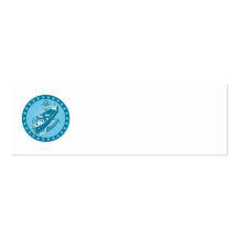 Container Ship With Anchor Stars Retro Business Card Templates