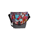 Contemporary Art Handbag Messenger Bags