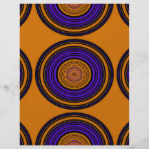 Contemporary brown and purple circles personalised flyer