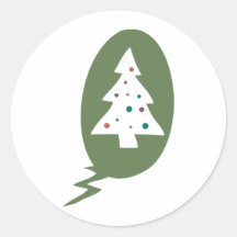 Contemporary Christmas Tree Sticker
