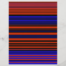 Contemporary dark red blue and black stripes custom flyer