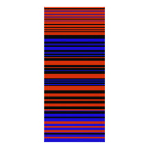 Contemporary dark red blue and black stripes rack card design