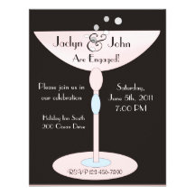 Contemporary Engagement Invitation