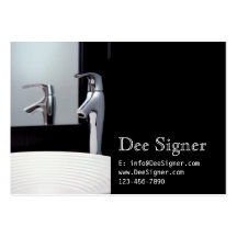 contemporary faucet business card template
