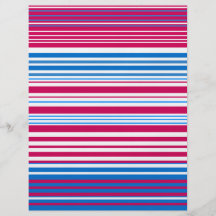 Contemporary light blue pink and white stripes custom flyer