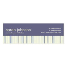 Contemporary Stripes Mummy Calling Card Business Card