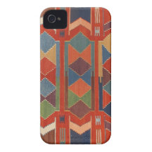 Contemporary Turkish Kilim Pattern iPhone 4 Case-Mate Case