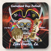 Contraband Days Lake Charles, Louisiana. Beverage Coasters