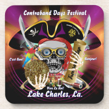 Contraband Days Lake Charles, Louisiana. Drink Coaster