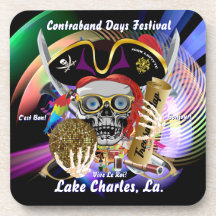 Contraband Days Lake Charles, Louisiana. Beverage Coaster