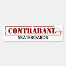 Contraband Skateboards-Bumper Sticker