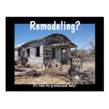 Contractor Remodeling Advertisement Postcards