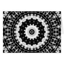 Contrast Kaleidoscope Greeting Cards