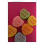 Conversation Hearts 2 Greeting Card