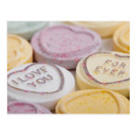 Conversation hearts candy I Love You Forever photo Postcard