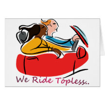 Convertible Lovers Greeting Cards