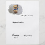 cook recipe paper personalised flyer