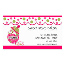 Cookie Jar, Pink Business Card