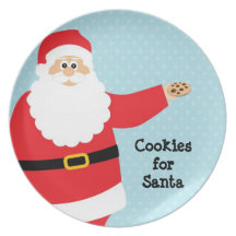 Cookies for Santa Plate