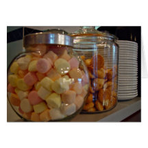 Cookies in jars greeting card