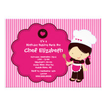 Cooking Baking Birthday Party Invitation
