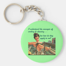 Cooking & Cleaning Concepts Keychain