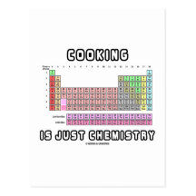 Cooking Is Just Chemistry (Periodic Table) Postcard