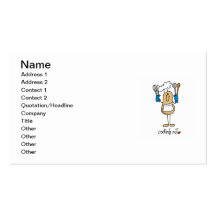Cooking Nut T-shirts and Gifts Business Card