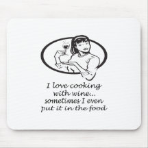 Cooking With Wine Mouse Mats
