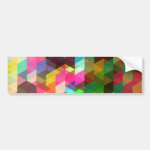 Cool Abstract Colourful Vector Bumper Stickers