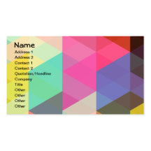 Cool Abstract Colourful Vector Business Card