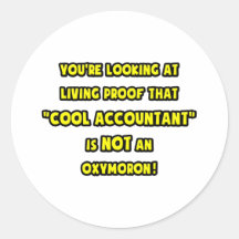 Cool Accountant Is NOT an Oxymoron Sticker