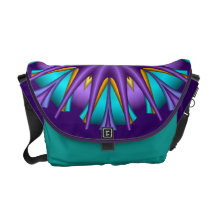 Cool artistic fractal Messenger bag