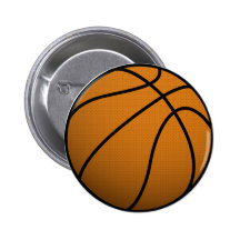 Cool Basketball and Custom Sports B Ball Button