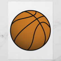 Cool Basketball and Custom Sports B Ball Full Color Flyer