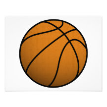 Cool Basketball and Custom Sports B Ball Personalized Announcements