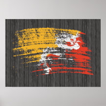 Cool Bhutanese flag design Posters