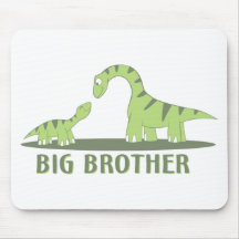 Cool Big Brother Shirt - Dinosaur Theme Mouse Mat