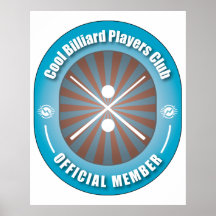 Cool Billiard Players Club Poster