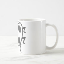 Cool Black Ladybug Tattoo Logo Mugs