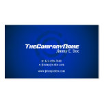 Cool Blue Business Card Template
