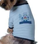 Cool Blue Robot Gifts Novelties Dog Tee