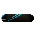 Cool Blue Tribal Curves Layout Skate Decks
