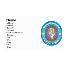 Cool Broadcasters Club Business Cards