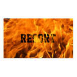 Cool Burning Fire Resort Business Card